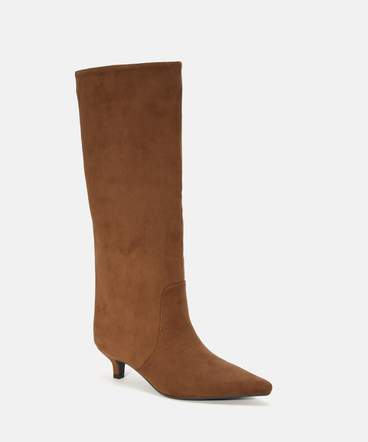 Botas altas marrones tac&oacute;n kitten image number null